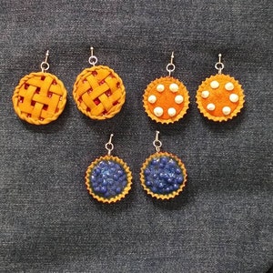 Pie Earrings | Miniature Pie Jewelry | Custom Flavor Options