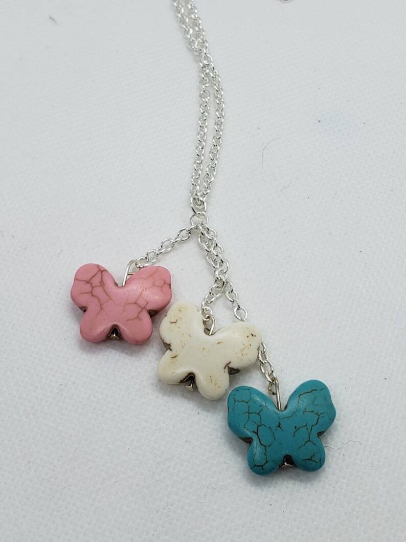 Trans Pride Butterfly Necklace