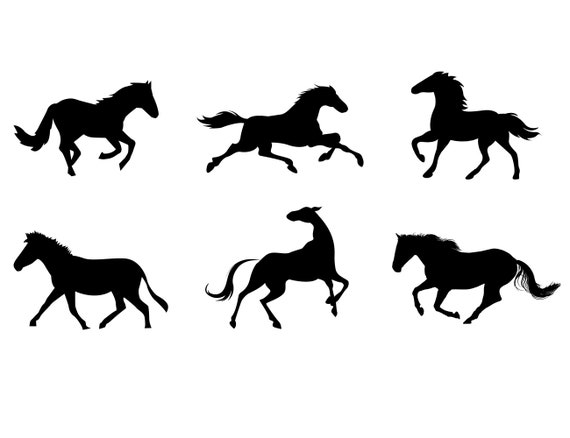Download Horse Svg Horse Silhouette Horse Clipart Animals Svg Etsy