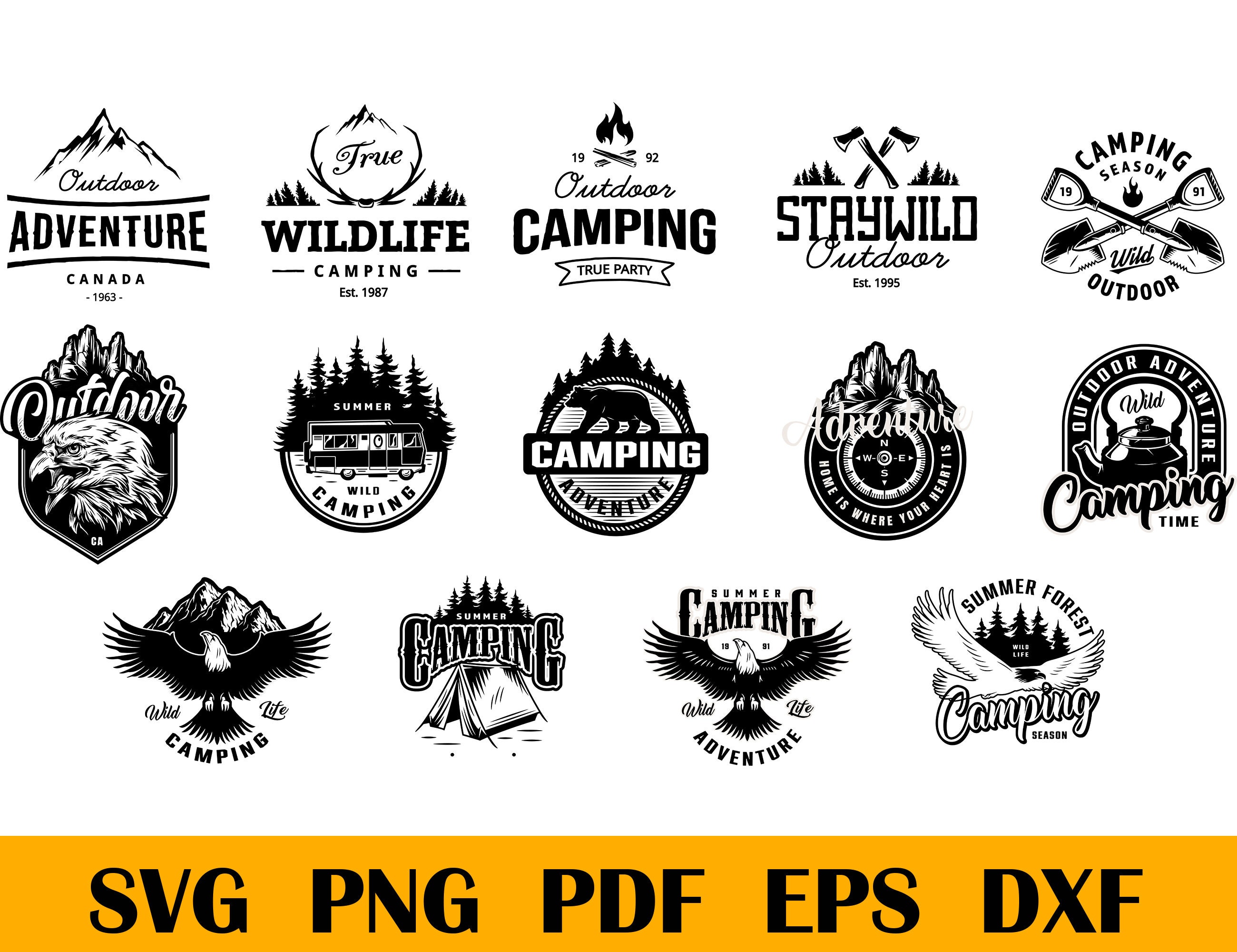 Download Camping Svg Camping Svg Bundle Camper Svg Adventure Svg Etsy