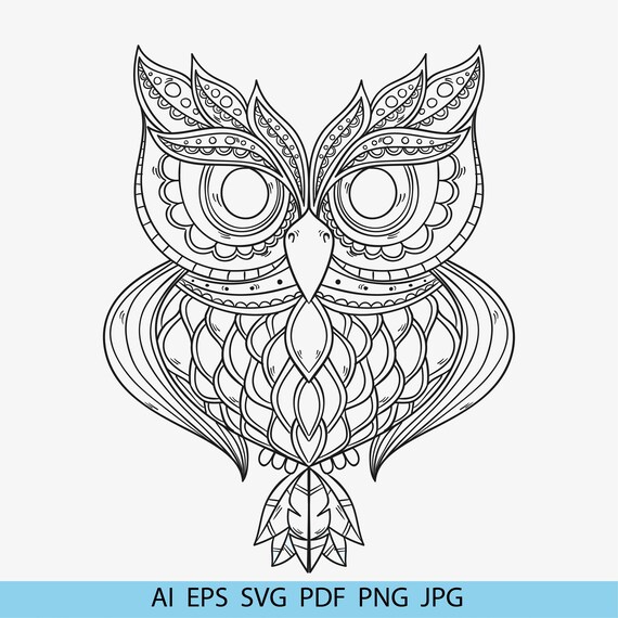 Download Owl Svg Owl Mandala Svg Owl Svg Mandala Owl Mandala Svg Etsy