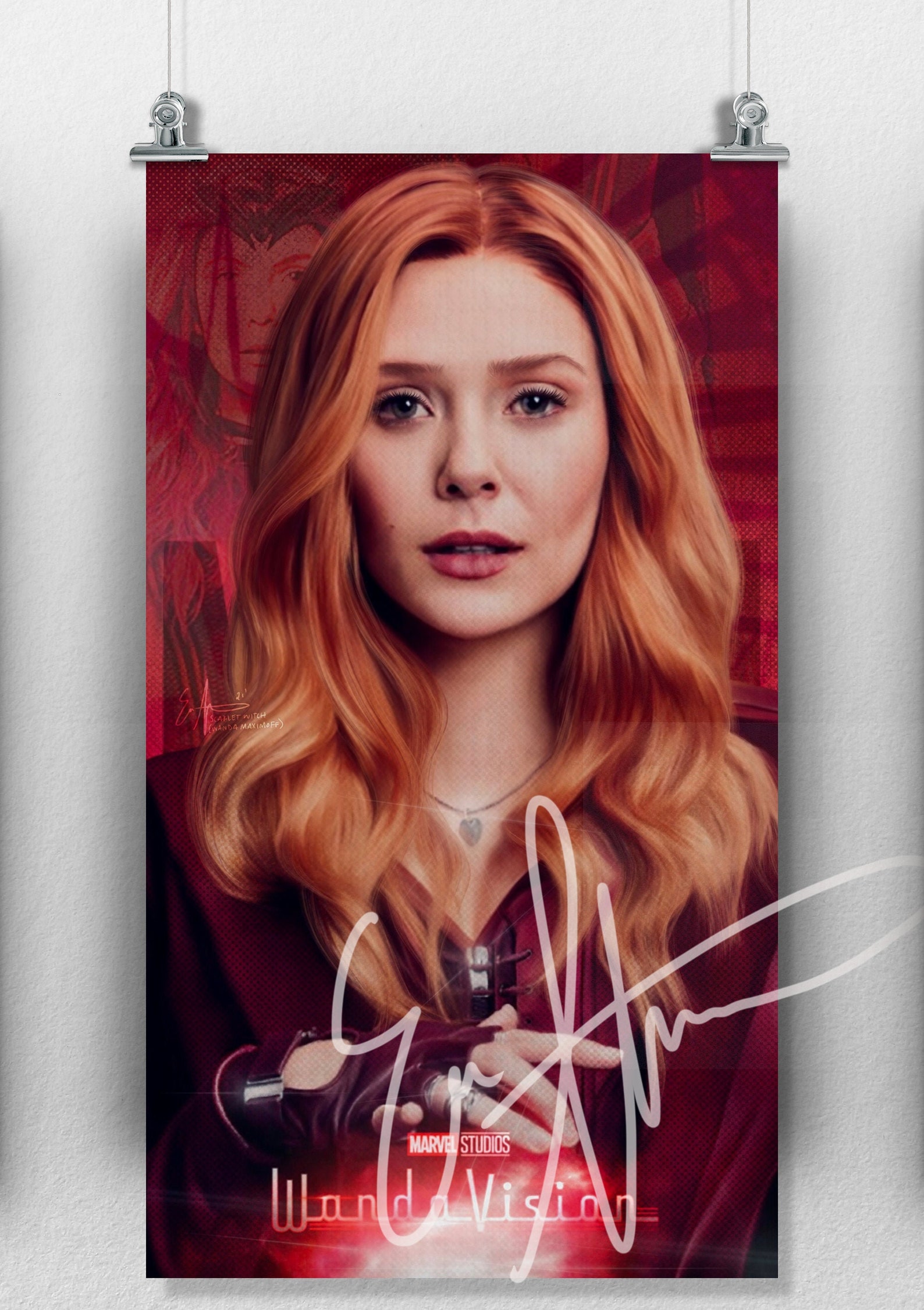 Wanda Maximoff Digital Painting Etsy