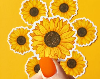 Waterproof Sunflower Sticker set Stickers