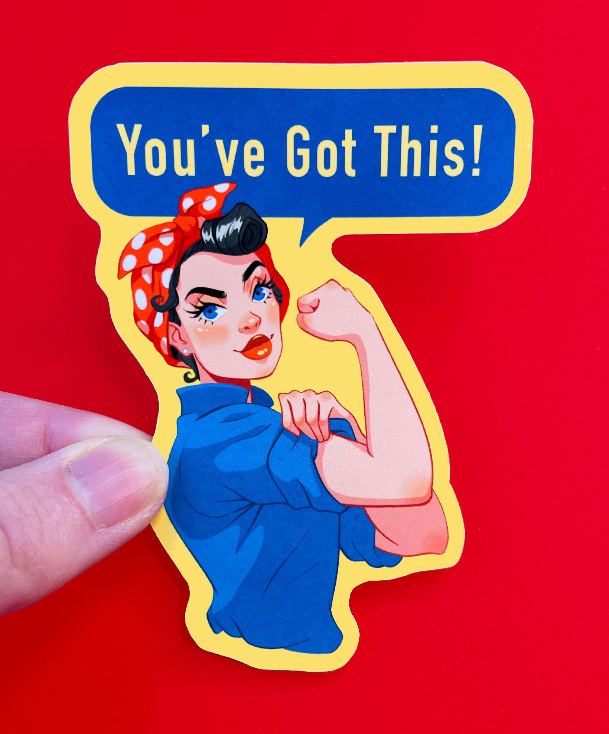 Rosie the Riveter You've Got This Sticker Decal Etsy UK