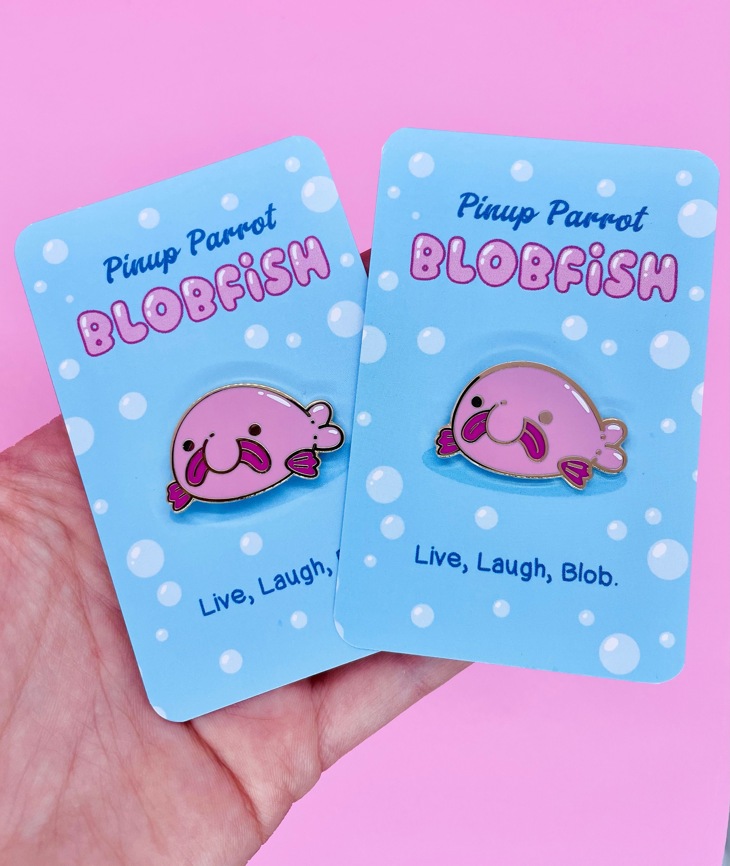  Blobby Bob Blob fish Deep Water Fish Gifts Pink Blobfish  PopSockets Standard PopGrip : Cell Phones & Accessories