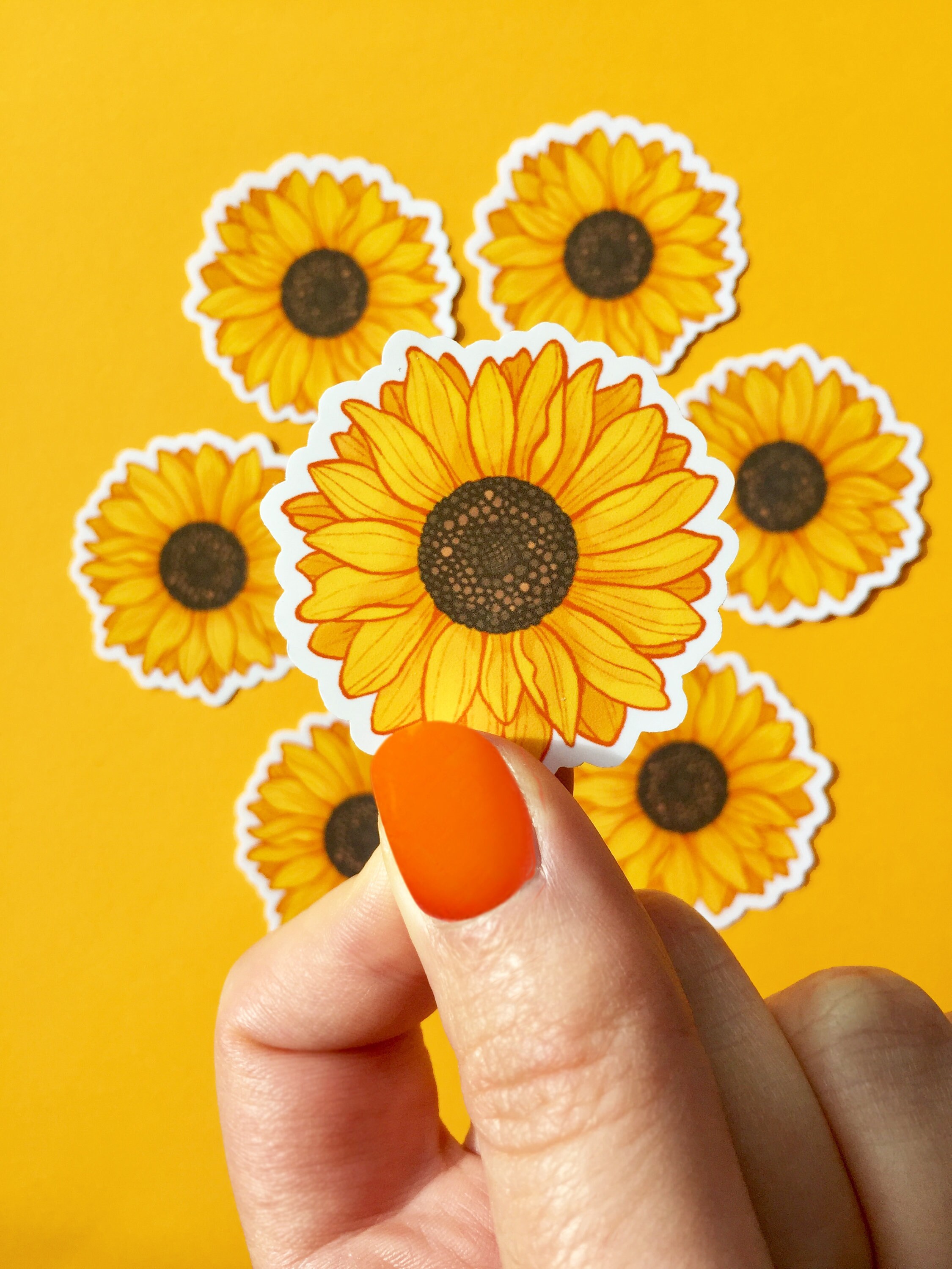 Waterproof Sunflower Sticker set Stickers