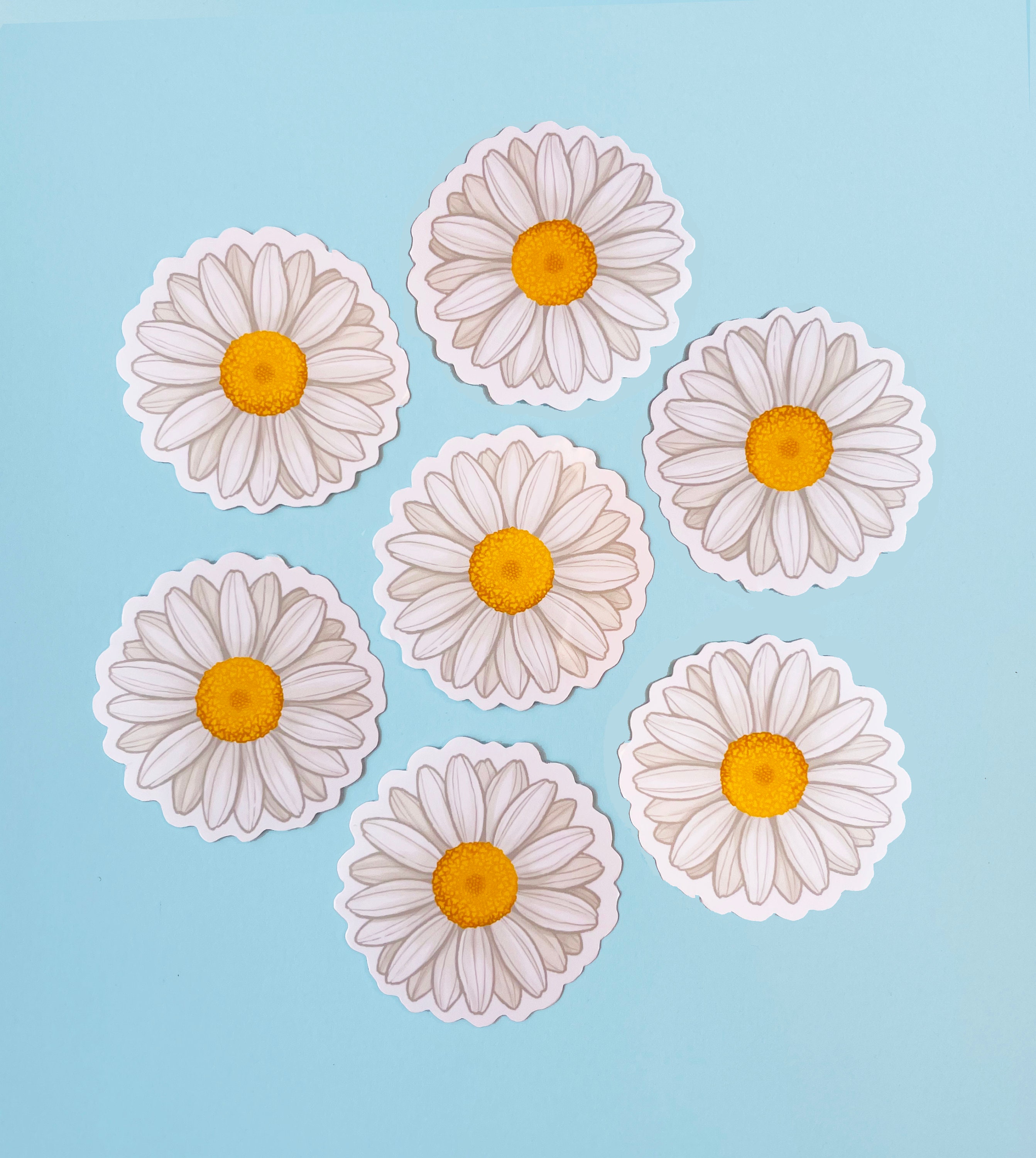 Waterproof Daisy Sticker Set Stickers 