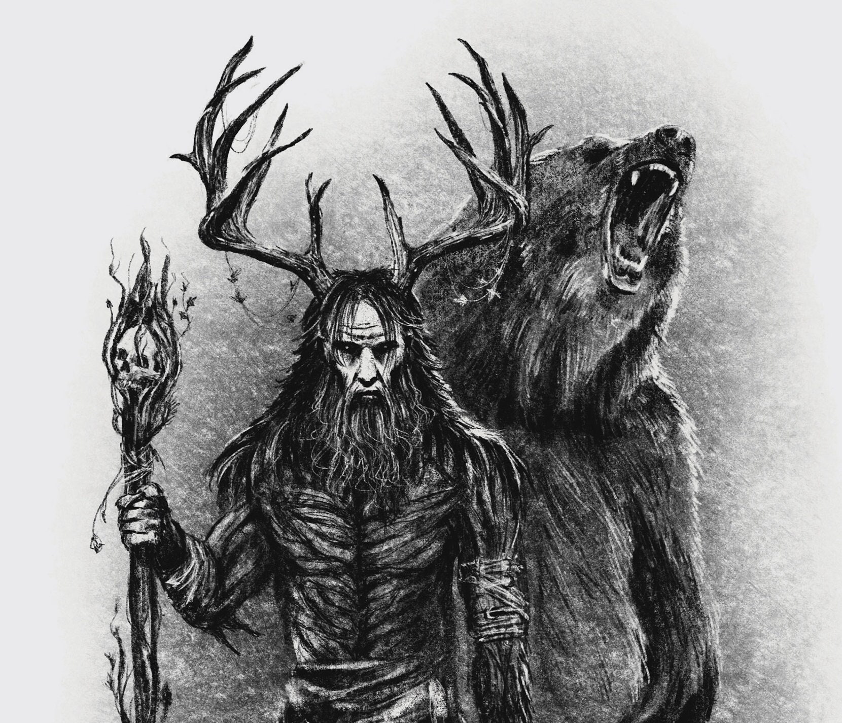 LESHEN Original fanart Graphite, ink and watercolor Small size