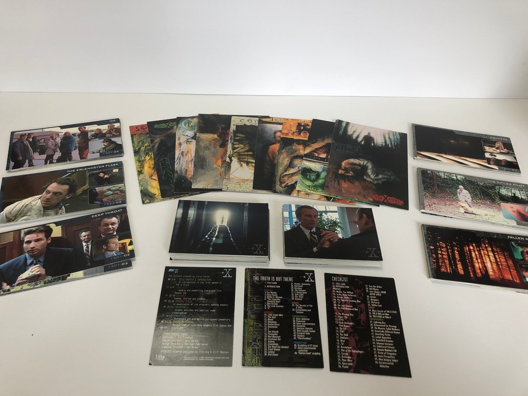 The Xfiles Trading Cards 1995 Topps X Files Trading Cards Etsy