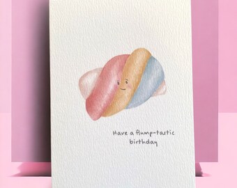 Birthday Greetings Card For Girlfriend, Retro Sweet Birthday Card Mum, Flump-tastic Card Boyfriend, Personalised Card