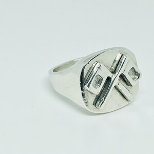 Signalman (SM) Ring, Sterling Silver