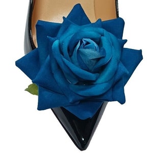 Flower Clips for Shoes 2 pcs, Shoe Clips, Shoe Accessories Please Choose Blue