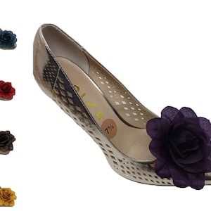Flower Clips for Shoes (2 piece), Shoe Clips, Shoe Accessories - Please Choose Color