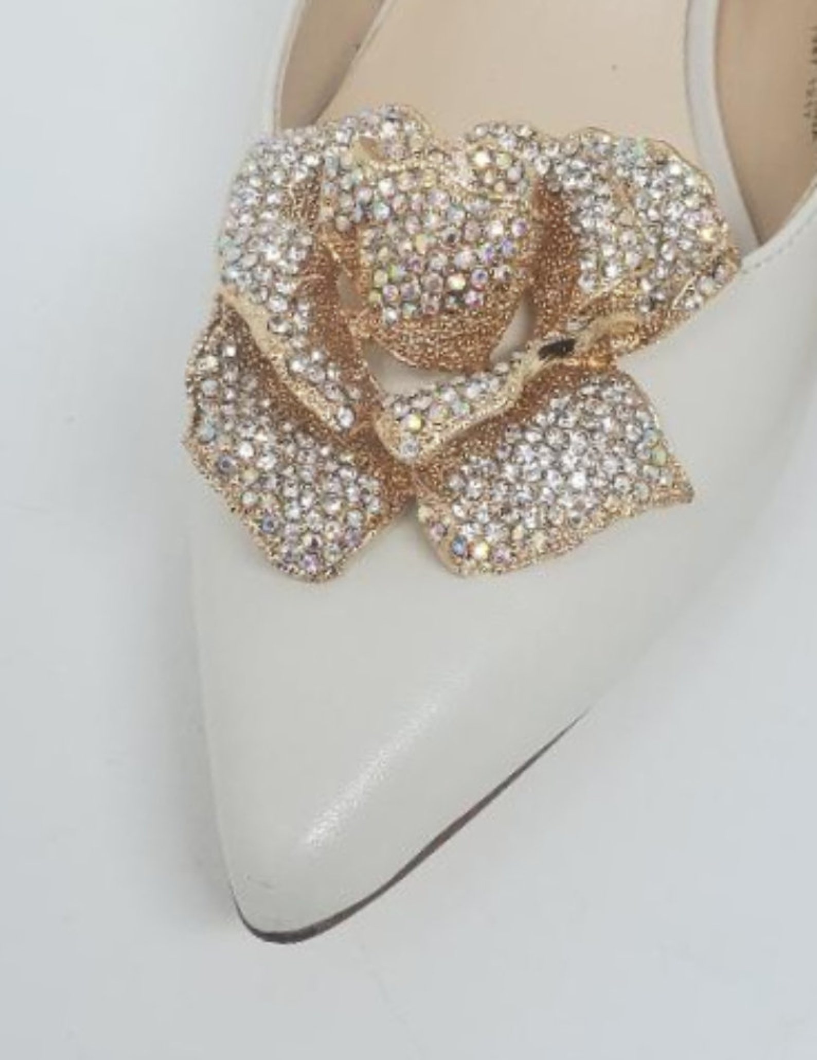 Gold Color Rose Rhinestone Shoe Clips, Clips for Shoes, Shoe Accessories Etsy