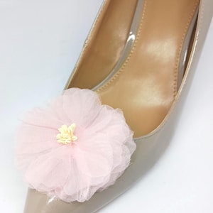 Pink Clip for Shoes (2 pieces), Flower Clip, Shoe Clips, Prom Shoe Accessories