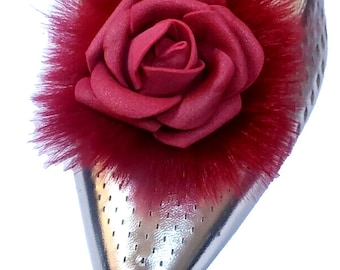Rose Shoe Clips 2pcs, Prom, Wedding Shoe Accessories - Please Choose Color