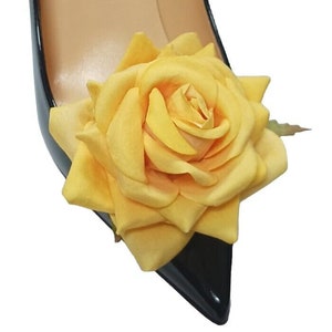 Flower Clips for Shoes 2 pcs, Shoe Clips, Shoe Accessories Please Choose Yellow