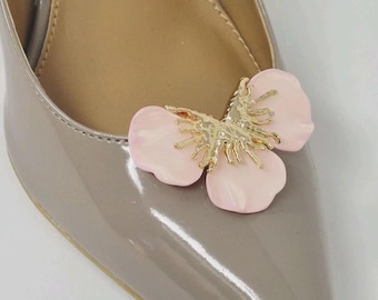 Light Pink Color Shoe Clips, Shoe Accessories, 2 pcs, Prom Wedding Shoe Accessories