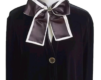 Bow Tie Brooch Women's Collar Neck Bow Pin, 1pc