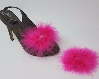 Pink Feather Shoe Clip (2pcs), Shoe Accessories