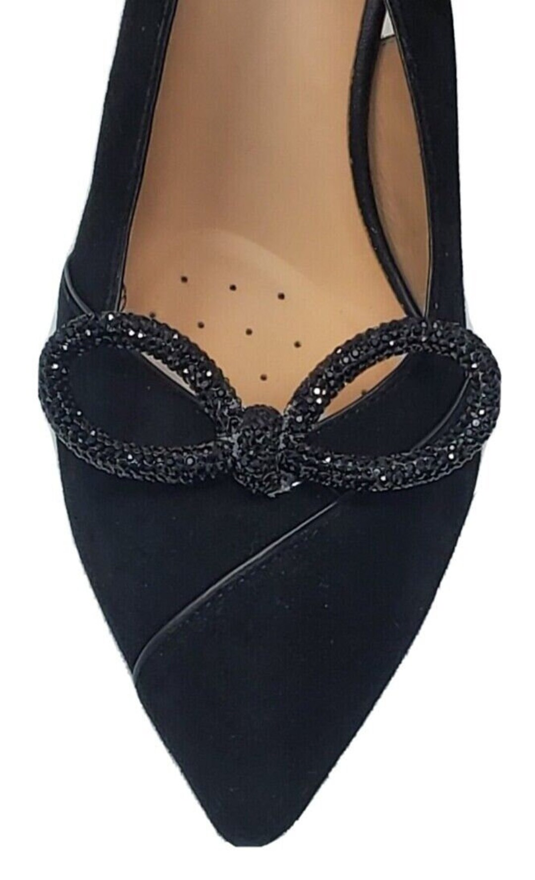 BOW CLEAR RHINESTONE SHOE