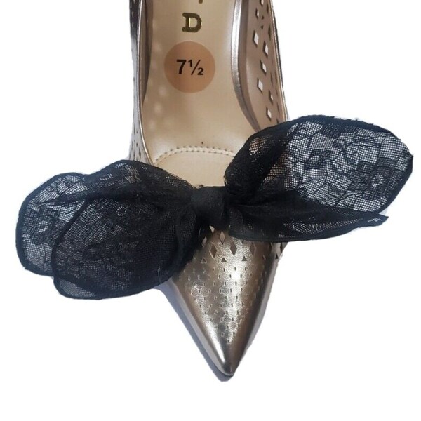 Black Bow Shoes Etsy