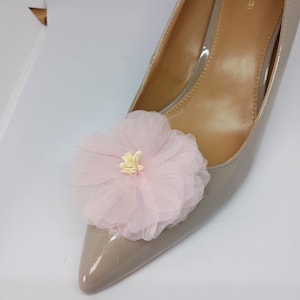 Pink Clip for Shoes (2 pieces), Flower Clip, Shoe Clips, Prom and Wedding Shoes Accessories