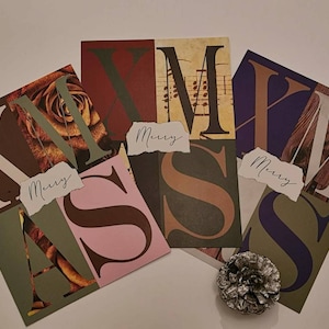 Merry XMAS Weihnachtskarte, Grußkarte, Postkarte, DIN A6