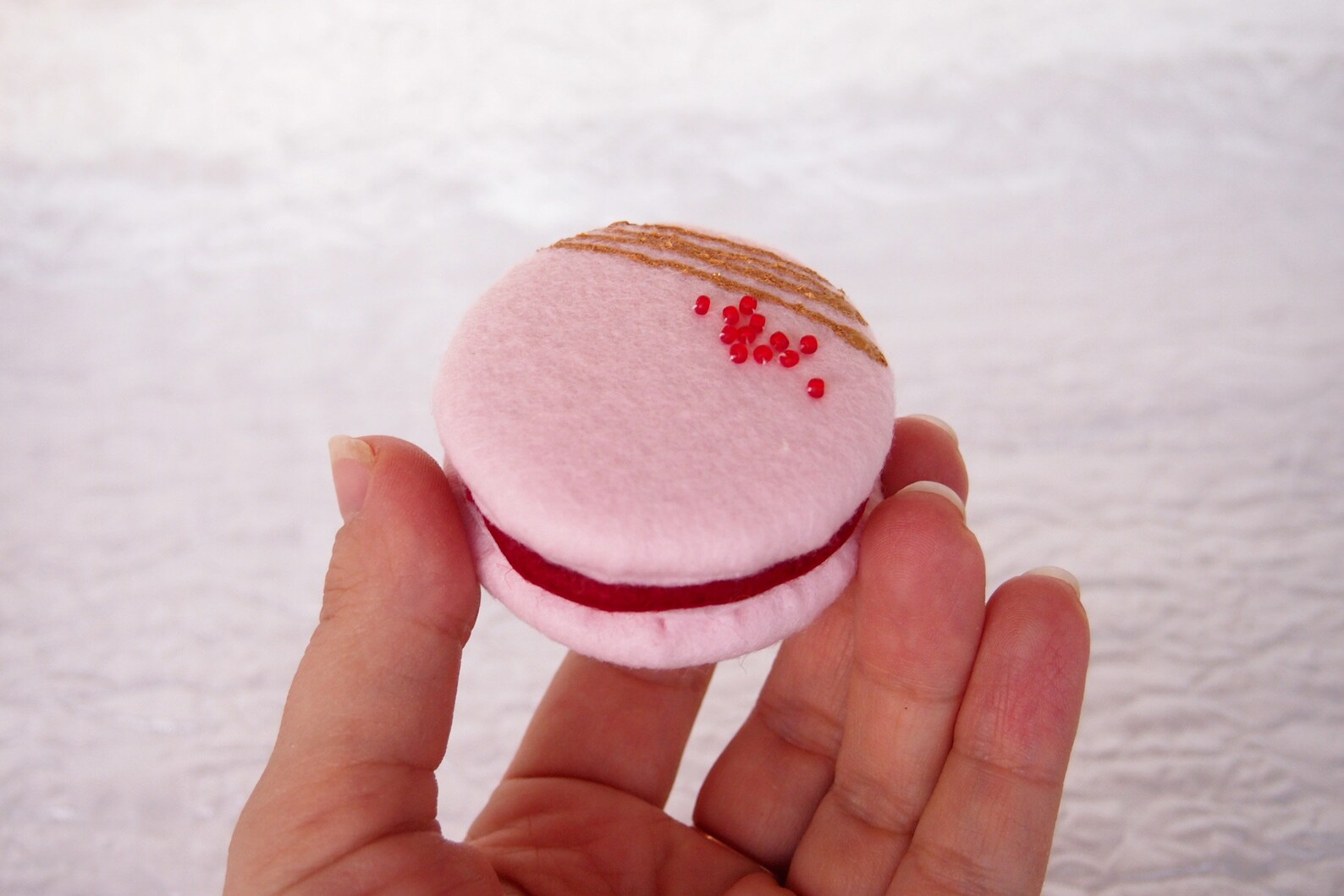 Felt Toy Cookies Macaron Play Food 1 Macaron Felt Sweets Etsy