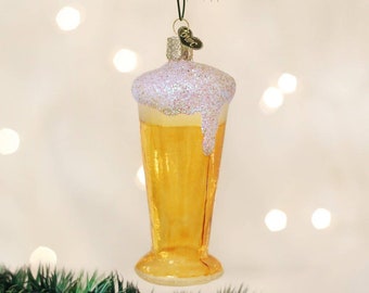 Old World Christmas Craft Beer Collection Blown Ornaments for Christmas Tree Glass