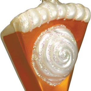 Old World Christmas Piece of Pumpkin Pie Ornament Includes Gift Box