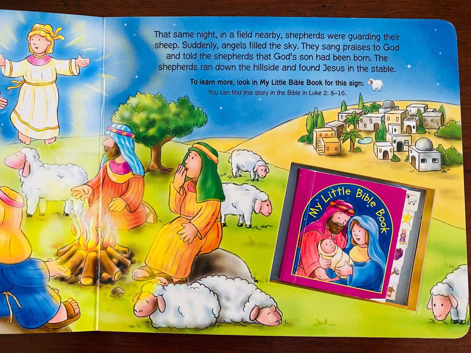 The Christmas Story Board Book Children's with My Little Etsy España