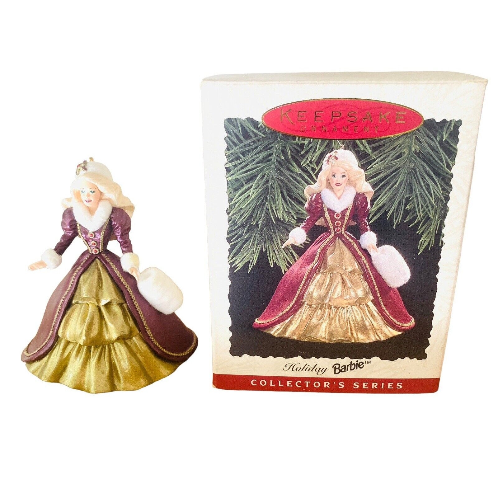 Hallmark Keepsake Barbie Holiday 1996 Collector Series Including Box