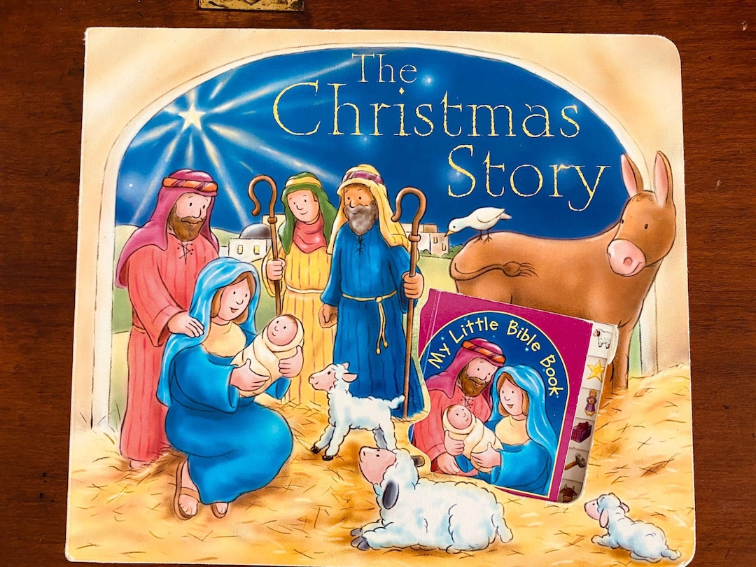 The Christmas Story Board Book Childrens With My Little Bible Book Etsy