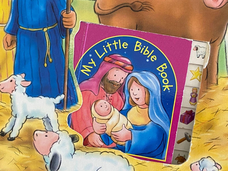 The Christmas Story Board Book Childrens With My Little Bible Book Etsy