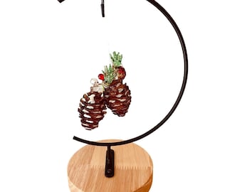Glass Pine Cone Ornament Set Of 2 Christmas Holiday