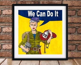 We Can Do It, Modern American Woman, Fine Art Poster