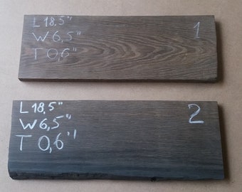 Bog Oak Plank: Morta Wood Blanks for Woodworking (18.5" x 6.5" x 0.6")