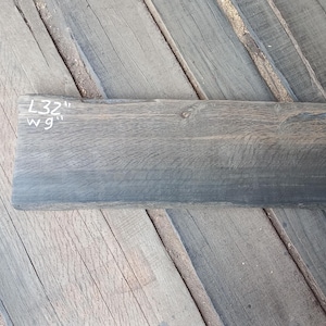Bog Oak Board: 32'' Wall Shelf, Woodworking Plank