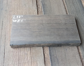 Curved Bog Oak Board: Woodworking Plank, Serving Board (17 Inch)