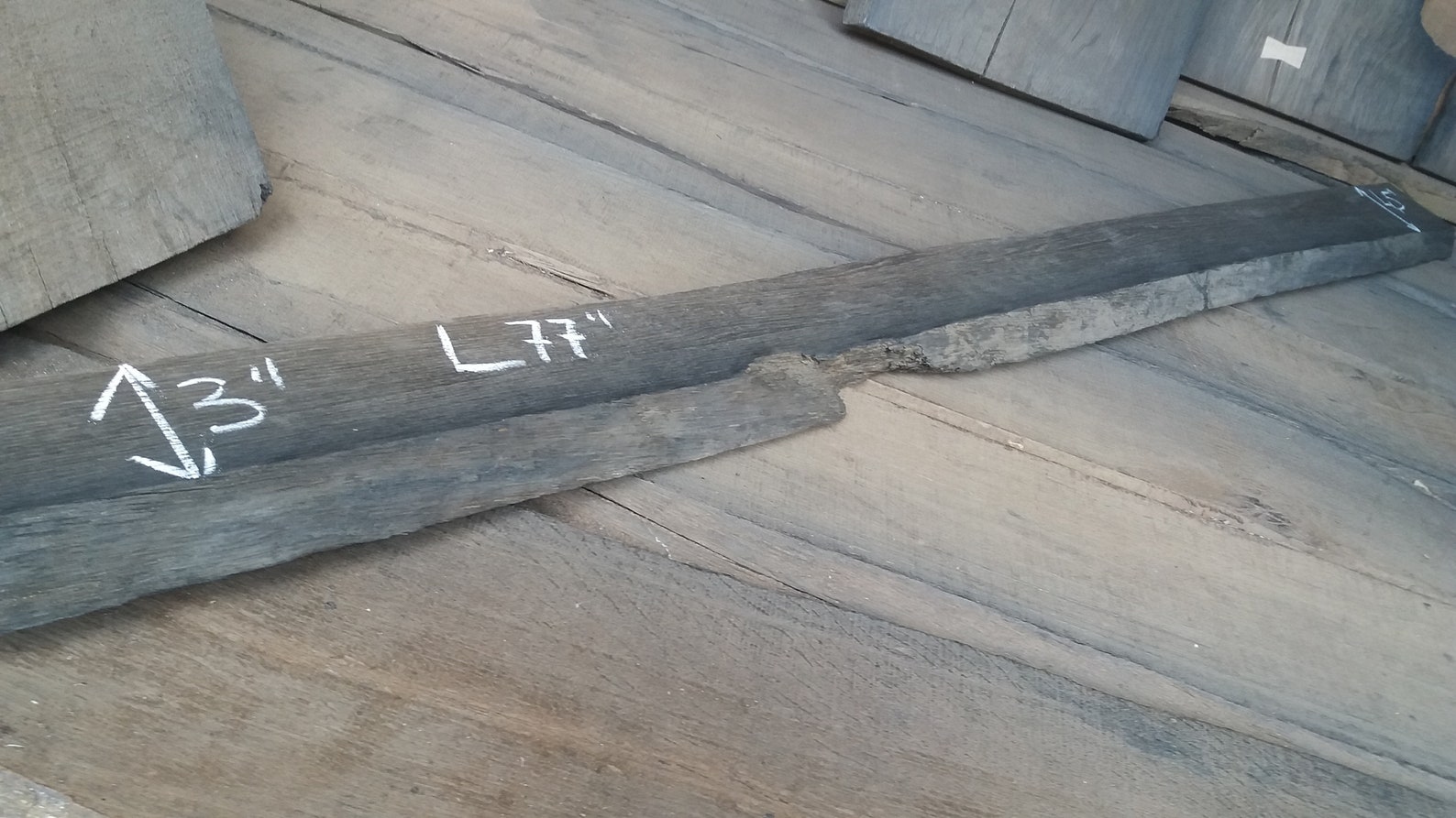 77 Inches Live Edge Bog Oak Board Size 77'' x Etsy