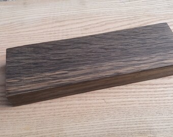 Bog Oak Blank: Knife Handle Woodworking (8" x 2.4" x 1")