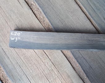 Live Edge Bog Oak Board: Woodworking Plank (20'' x 3'' x 1.5'')