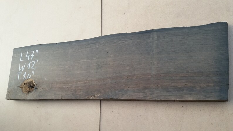 - Raw Material 4 Feet Board 47 Inches Live Edge Bog Oak Plank With Cracks And Knot 47/'/' x 12/'/' x 1.6 Black Oak 1200mm \u0445 300 x 40mm