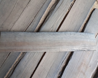 37-Zoll-Live-Edge-Bog-Oak-Planke: Unbehandeltes Massivholz