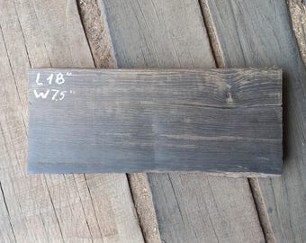 Live Edge Bog Oak Board: Woodworking Blank (18" x 7.5" x 1.5")