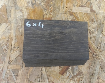 Bog Oak Plank: River Wood Morta Blank (6" x 4" x 1.5")