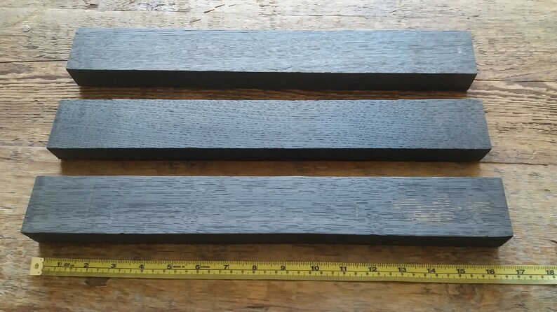 Set Of 3 Bog Oak Planks L 16'' x W 1.6'' x T 1'' 400mm х 40mm x 26mm image 8