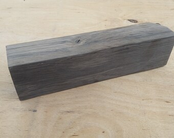 Bog Oak Knife Handle Blank: Morta Wood with Knots (7" x 1.7" x 1.4")