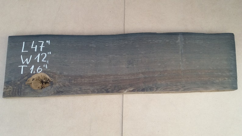 - Raw Material 4 Feet Board 47 Inches Live Edge Bog Oak Plank With Cracks And Knot 47/'/' x 12/'/' x 1.6 Black Oak 1200mm \u0445 300 x 40mm